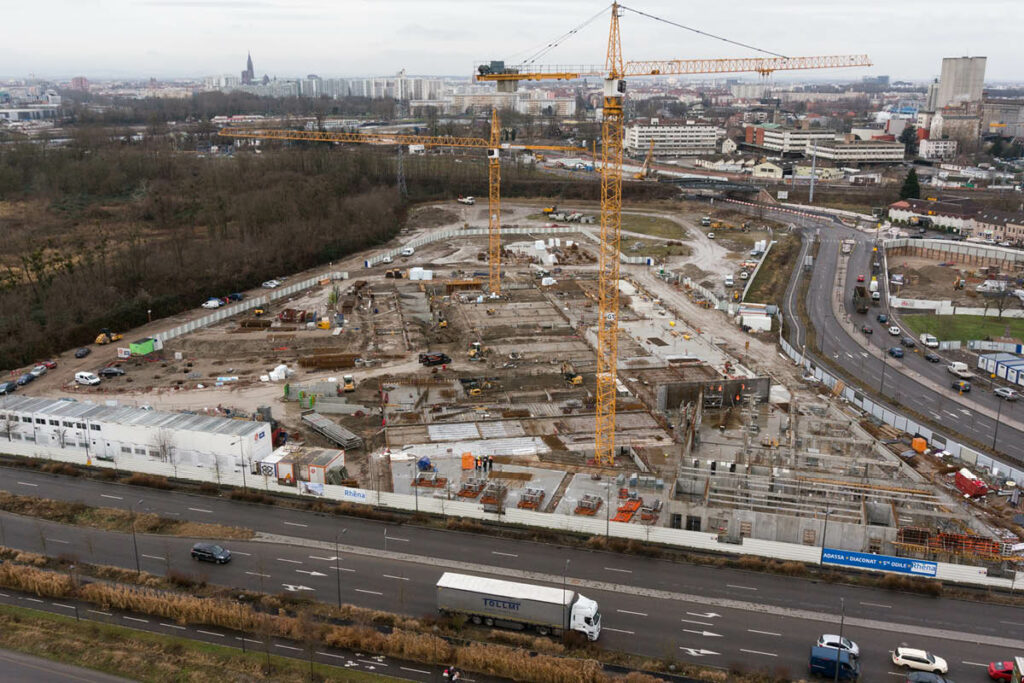 Construction de la clinique Rhéna en Alsace